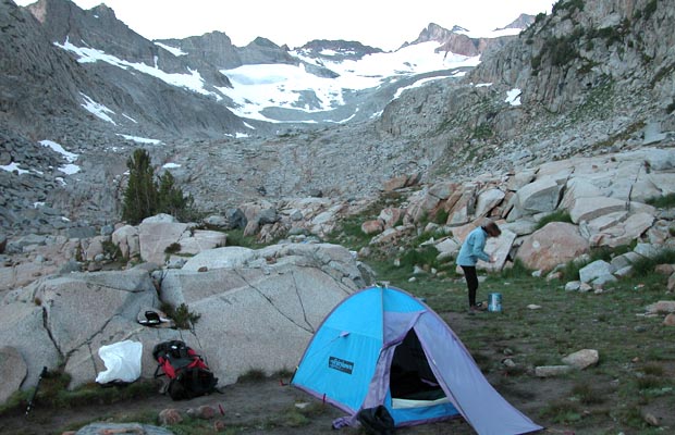 First night out from Tuolumne ... camped by the highest Lyell Creek crossing