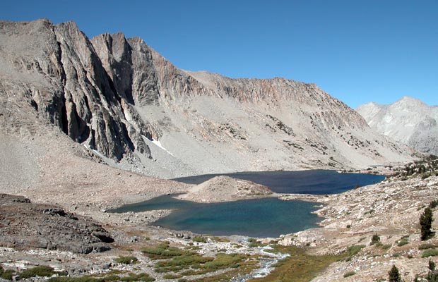 Lake Marjorie on the northern side of Pinchot Pass