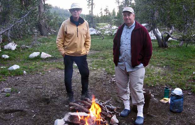 Peter and Jim S. at the buggie campsite in Grace Meadow ... south of Dorothy Lake