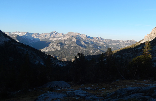 View of the Silver Divide to the southwest from the Duck Creek Outlet.