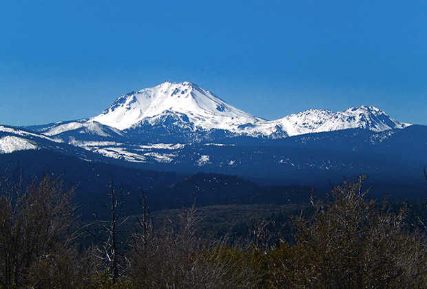 Mount Lassen seen from the Rim.