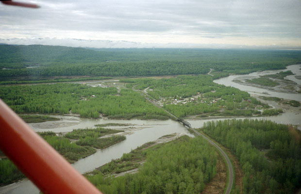Flying out of the Talkeetna airport