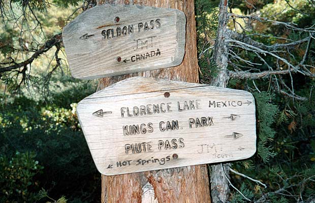 Sign near Muir Ranch ... north to Canada, south to Mexico