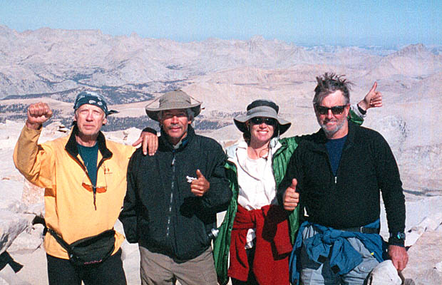 The end of the JMT ... standing on the summit of Mt. Whitney