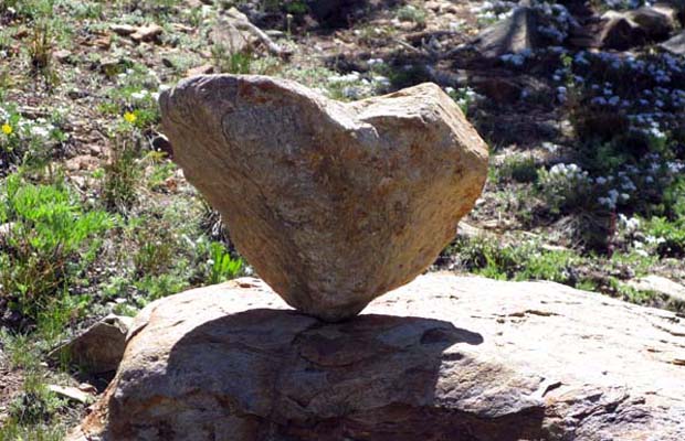 The ultimate heart shaped rock, located near the trail above Summit Lake.
