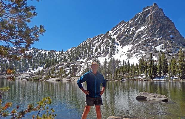 The largest lake in Bear Valley, reached after a steep snow climb from the PCT junction.