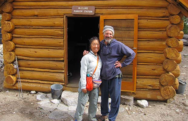 Jeanne with Ranger Dario at McClure Meadow