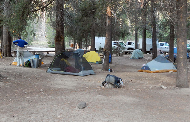 The hiker campground at VVR