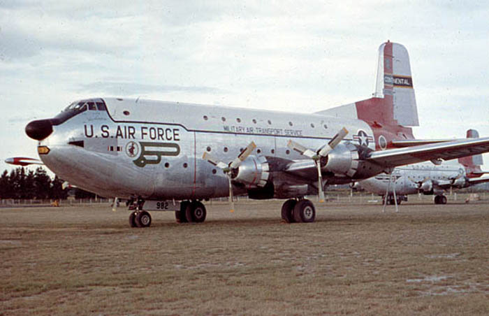 RNZAF Base Wigram 1957: A USAF Globemaster C-124 &quot;Old Shakey&quot; on mission for Operation Deepfreeze