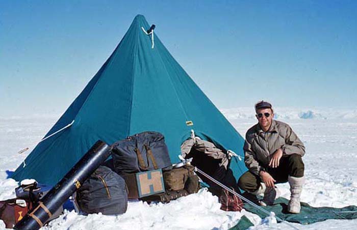 Me at home in our semi-permanent camp at the Beardmore Base.