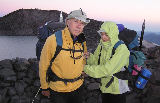 2005: Final preparation before leaving on the North Cleaver summit climb.