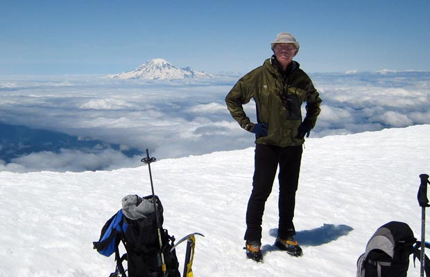 2007: On the summit of Adams during the first of three ascents in the summer of 2007