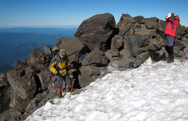 2007: Mal and Mike taking a break on Piker's Peak.