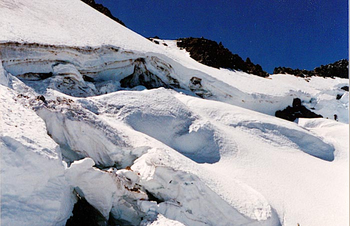 1987 Solo climb: At the bergschrund