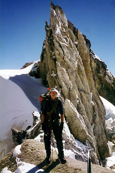 Peter standing on the crater rim