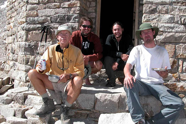 August 2006, another time, another place: Beer & hotdogs at Muir Hut.